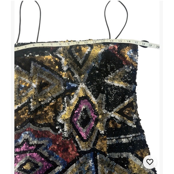 Reformation‎ Mignon Party Dress Sequin Sparkle Glam Cocktail Valentines Prom M - Picture 5 of 6